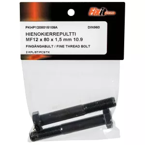 Bult M12X80X1,5 10.9 2St Fingänga Din960
