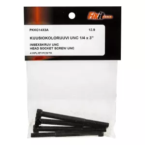 Insexskruv Unc 1/4 X 3" 4St 12.9