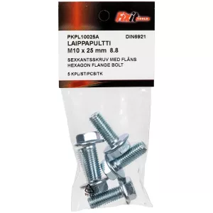 Sexkantsskruv Med Fläns M10X25Mm 8.8 5St Din6921