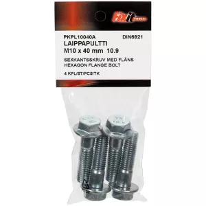 Sexkantsskruv Med Fläns M10X40Mm 10.9 4St Din6921