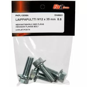 Sexkantsskruv Med Fläns M12X35Mm 8.8 4St Din6921