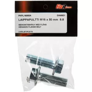 Sexkantsskruv Med Fläns M16X50Mm 8.8 2St Din6921