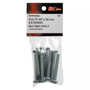 Bult M7X50 8.8 Din933 10St