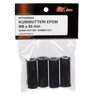 Gummi Mutter M8X50 4St Epdm