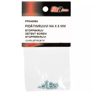 Stoppskruv M4X5 Din916 12St 45H Förzinkad