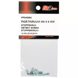 Stoppskruv M4X6 Din916 12St 45H Förzinkad