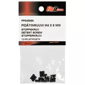 Stoppskruv M4X8 Din916 12St 45H Obelagd