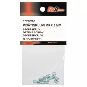 Stoppskruv M5X6 Din916 12St 45H Förzinkad