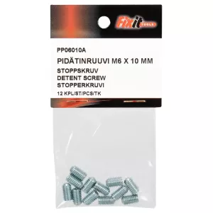 Stoppskruv M6X10 Din916 12St 45H Förzinkad