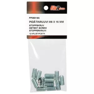 Stoppskruv M8X16 Din916 12St 45H Förzinkad