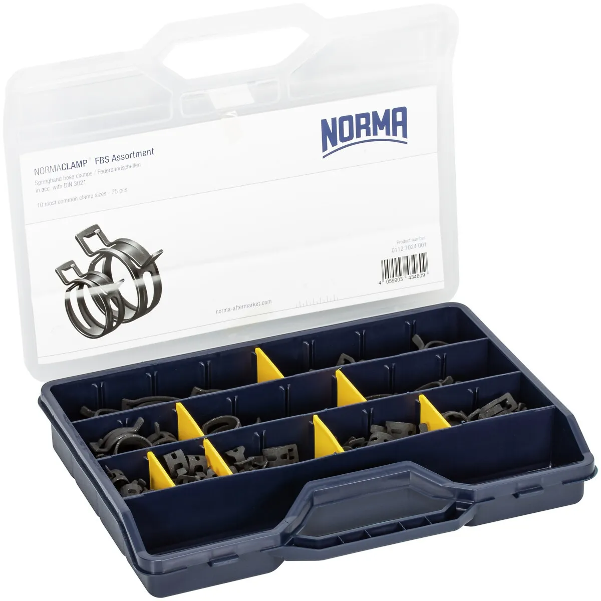 Fjäderklämmor 75 Delar