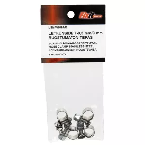 Slangklämma  7-9,3/9Mm W4/Ss 4St