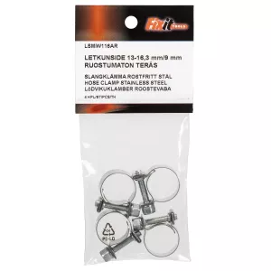 Slangklämma 13-16,3/9Mm W4/Ss 4St