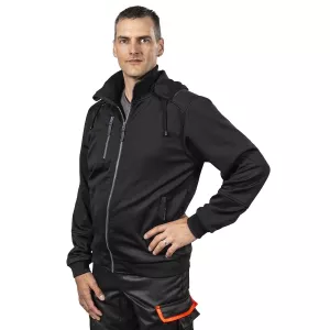 Hoodie Med Hel Dragkedja Xl Arlow Svart