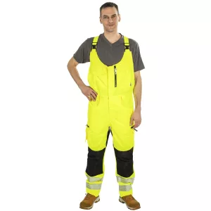 Varsel Hängselbyxa 5Xl Russel Fl.Gul/Svart Kl2