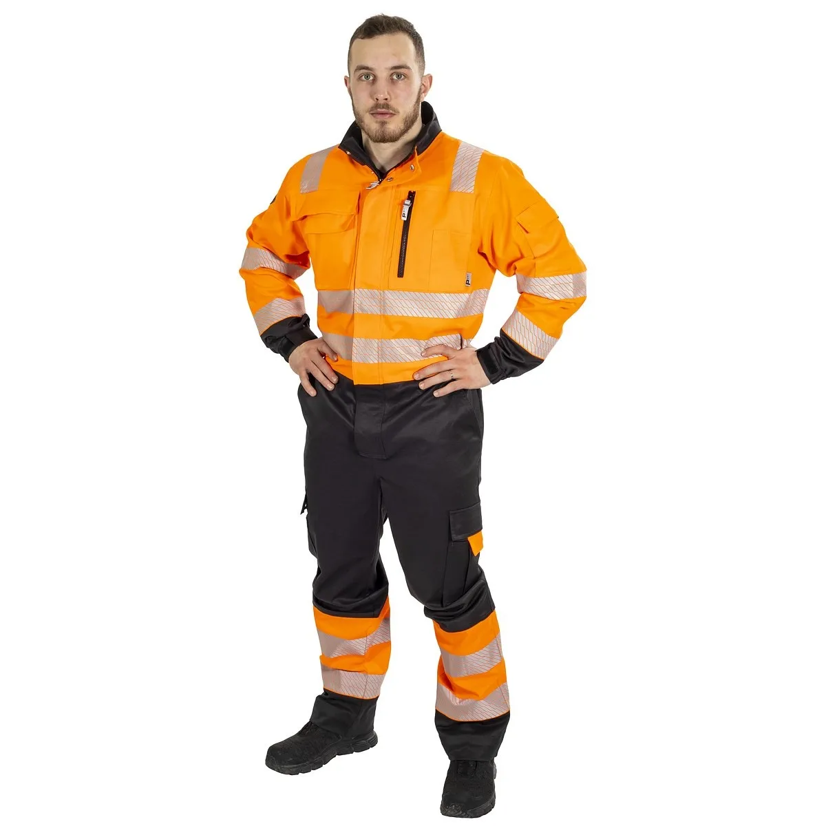 Varsel Overall S Ripley Fl.Orange/Svart Kl3