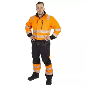 Varsel Overall Xs Ripley Fl.Orange/Svart Kl3