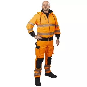 Varsel Hoodie Med Hel Dragkedja 5Xl Anders Fl.Or K