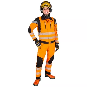 Skogsjacka 2Xl Stretch Fl.Orange/Svart Kl2 En20471