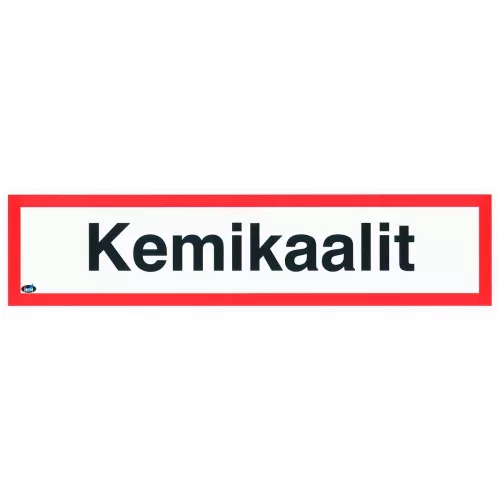 Skylt Kemikaalit 400X100 Plast