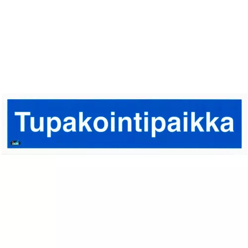 Skylt Tupakointipaikka 200X50 Plast