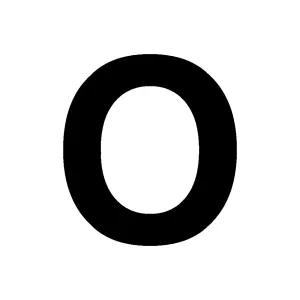 Klistermärke Bokstav Ö 100Mm