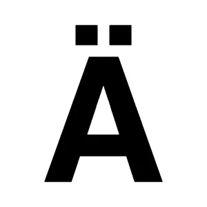 Klistermärke Bokstav A 100Mm