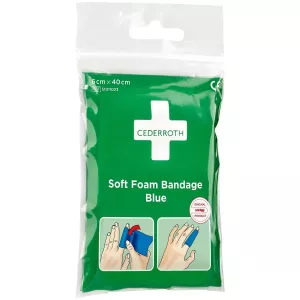 Soft Foam Plåster Blå Fickstorlek 6Cm X 0,4M