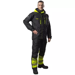 Vinterjacka Xs Foster Svart/Fl.Gul