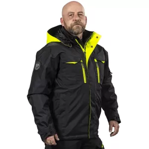 Vinterjacka 5Xl Foster Svart/Fl.Gul