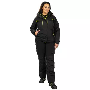 Vinter Damjacka 2Xl Fey Svart/Fl.Gul