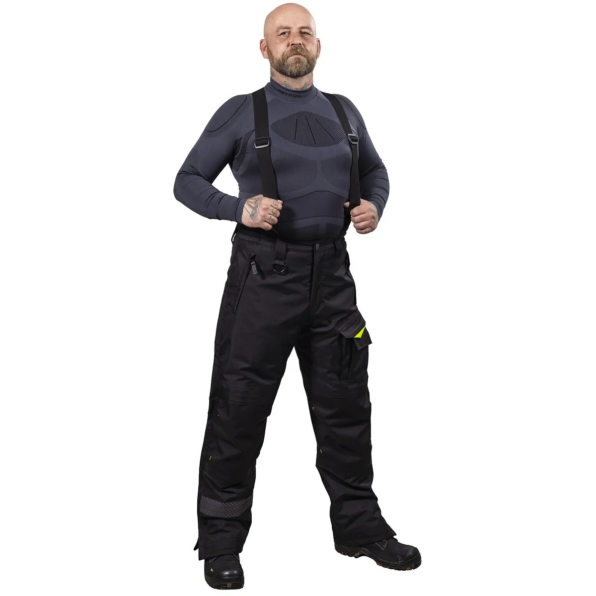 Vinterbyxor 5Xl Fremont Svart/Fl.Gul