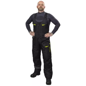 Vinterhängselbyxa D116 Farrel Svart/Fl.Gul