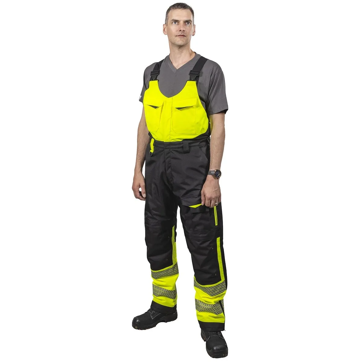 Vinterhängselbyxa 5Xl Alec Fl.Gul/Svart