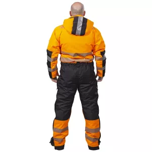 Vinteroverall M Arrow Fl.Orange/Svart Kl3