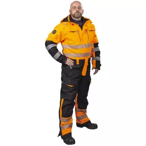 Vinteroverall M Arrow Fl.Orange/Svart Kl3