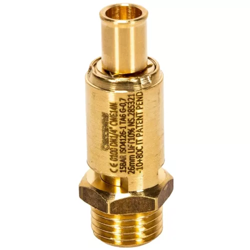 Säkerhetsventil 1/4" 15Bar
