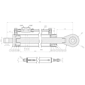 Hydraulisk Toppstag 90/50-808-1263 Std. Cat2