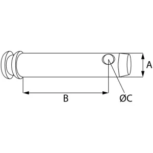 Toppstagsbult 127Mm Cat1