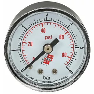 Tryckmätare M40 0-6Bar 1/8