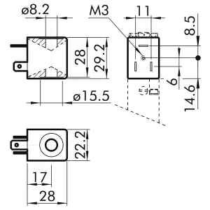 Solenoid 220V 3.5Va D8Mm L22Mm