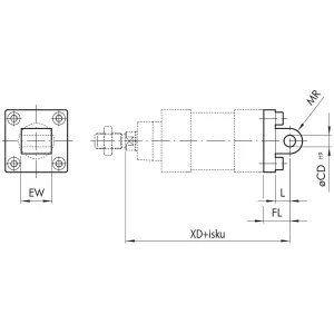 Cylinderfäste 80Mm Ba Iso15552