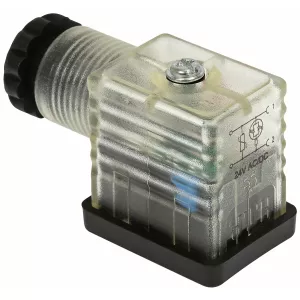 Stickkontakt 22Led Vdr 24V Transparent Din43650B