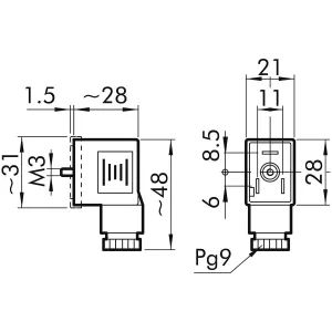 Stickkontakt 22Led Vdr 220V Transparent Din43650B