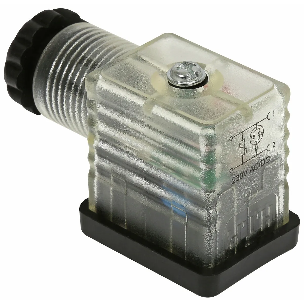 Stickkontakt 22Led Vdr 220V Transparent Din43650B