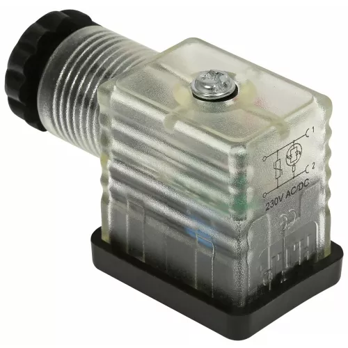Stickkontakt 22Led Vdr 220V Transparent Din43650B