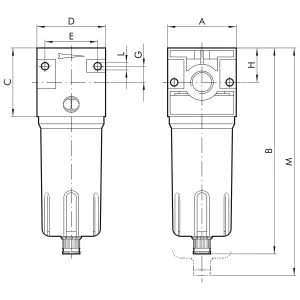 Pneumatik Filter 3/8 F06 20Mic New Deal