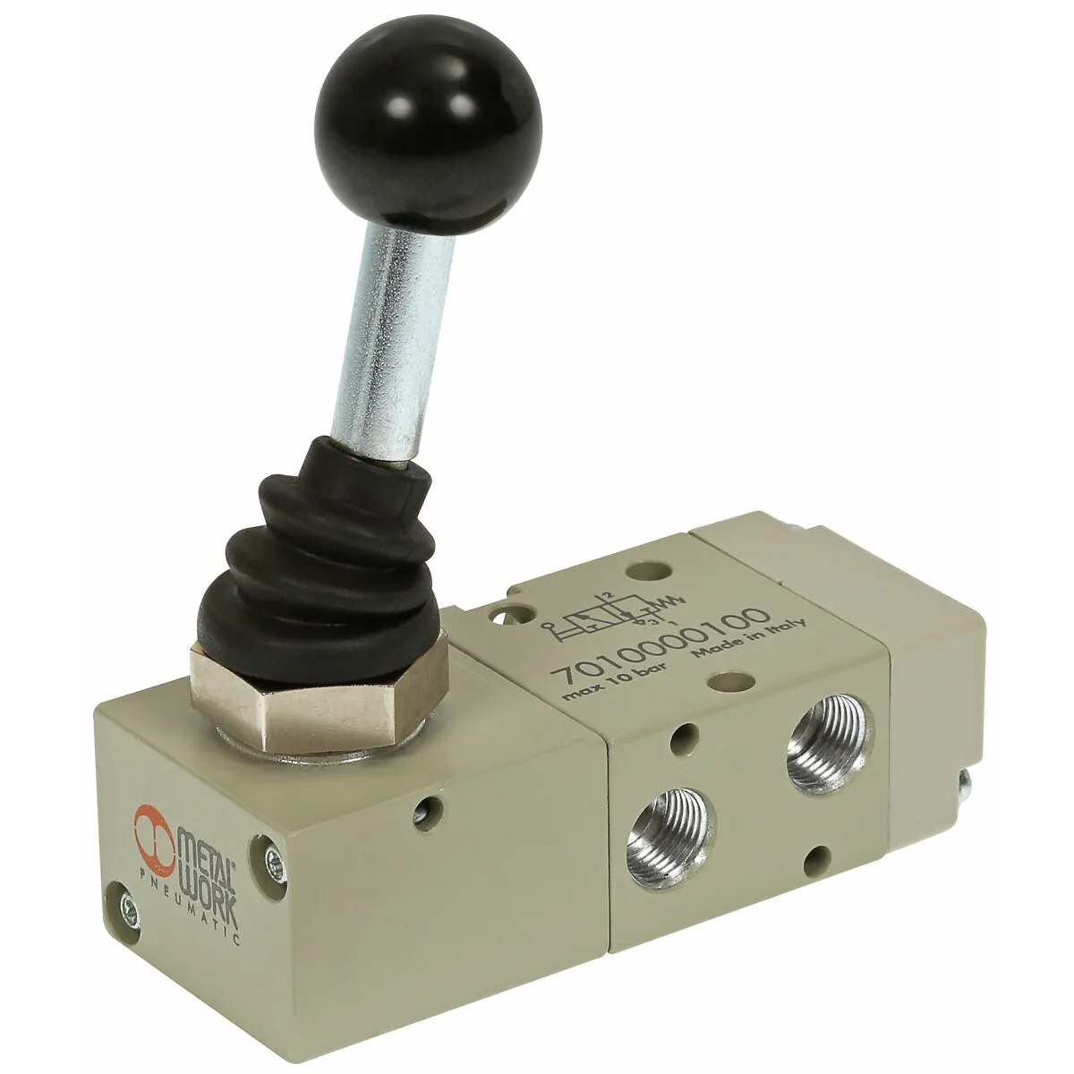 Pneumatisk Ventil 3/2 1/8 90 Vipp/Fjäde Mav23Lesnc