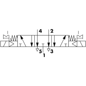 Solenoid Ventil 5/3 1/8 Monostabil Oc Sov26Sosoc