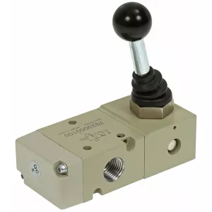 Pneumatisk Ventil 3/2 1/4 90 Vipp/Fjäde Mav33Lesnc